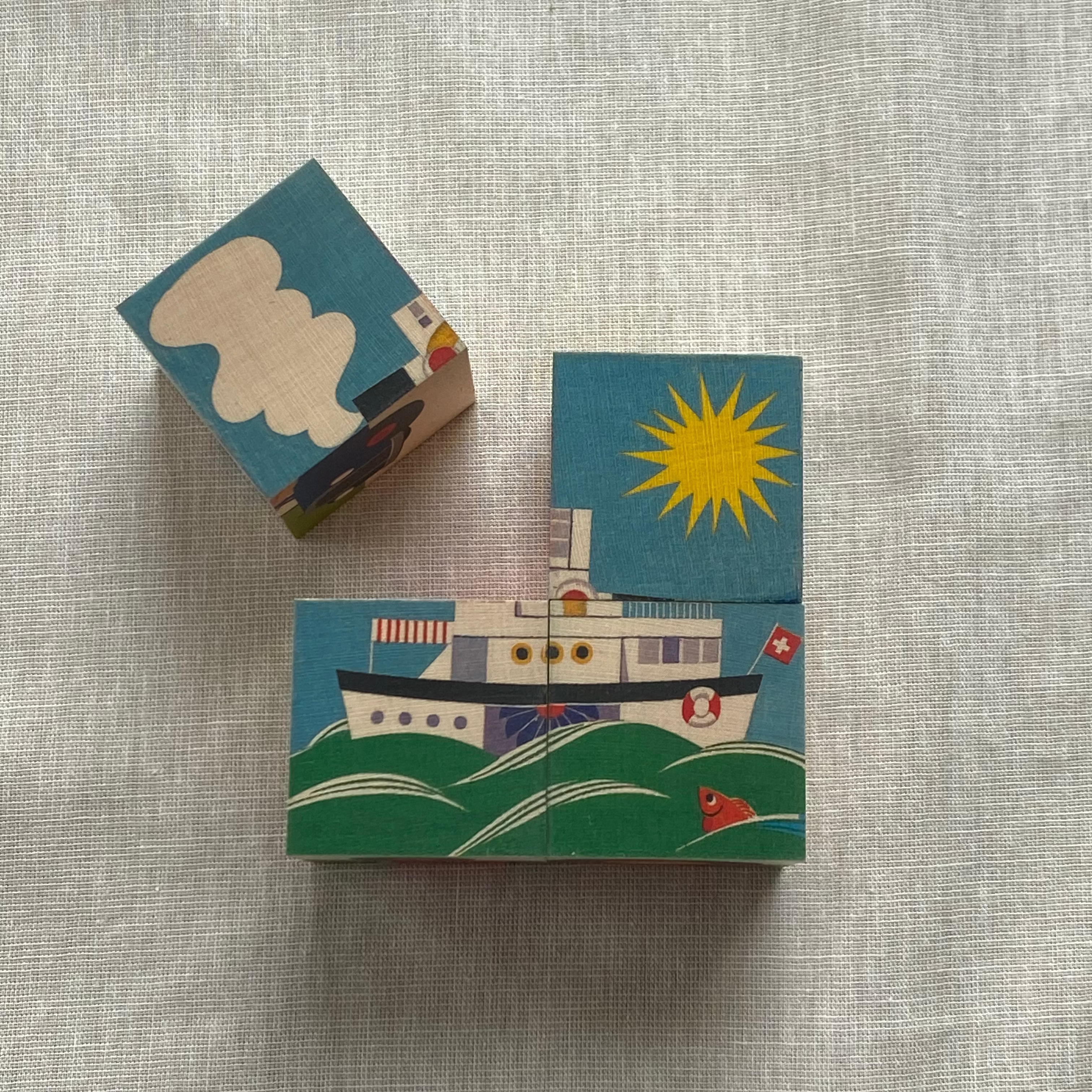 Swiss Cube Puzzle | Transportation | 4-piece