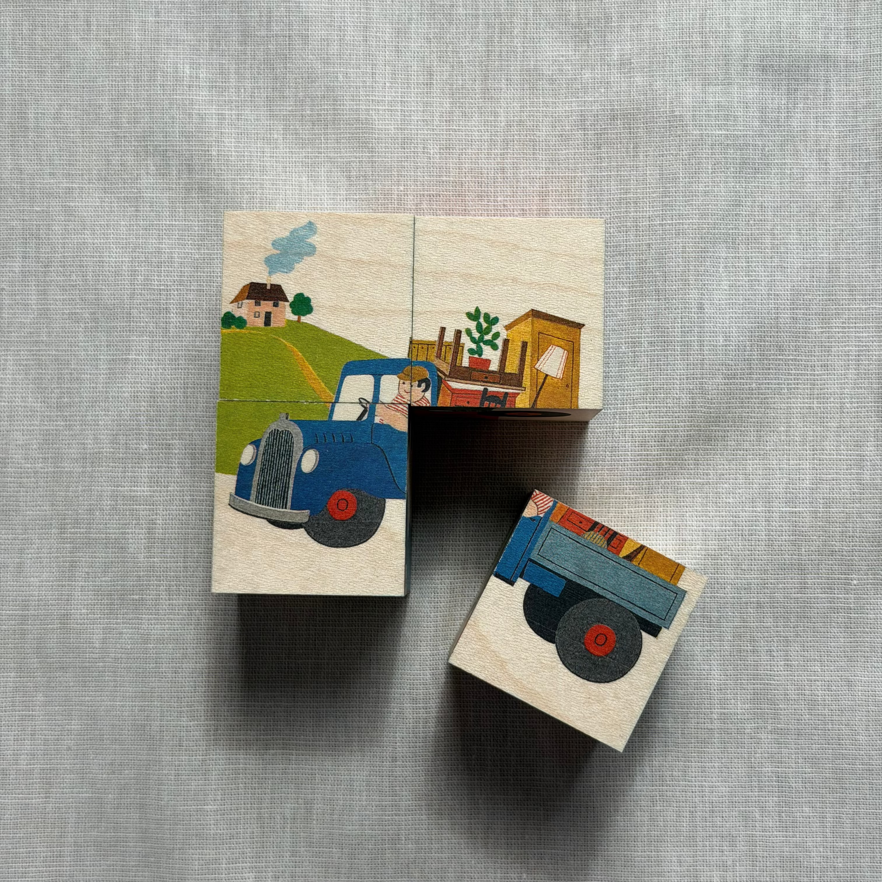 Swiss Cube Puzzle | Transportation | 4-piece