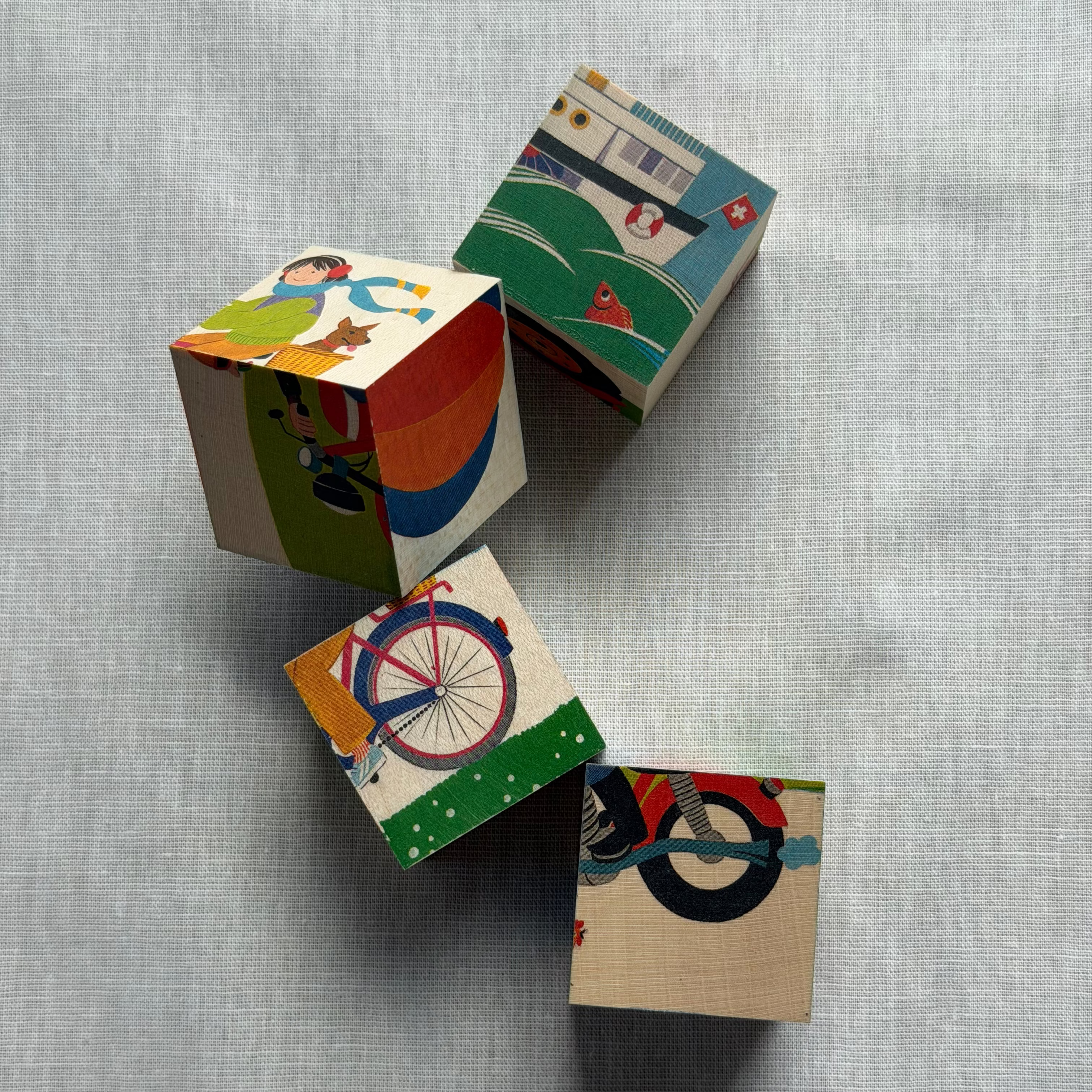 Swiss Cube Puzzle | Transportation | 4-piece