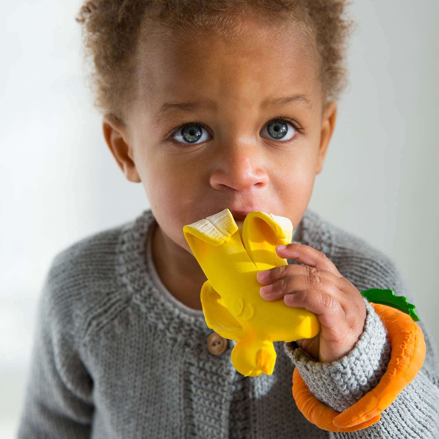 Natural Rubber Banana Teether