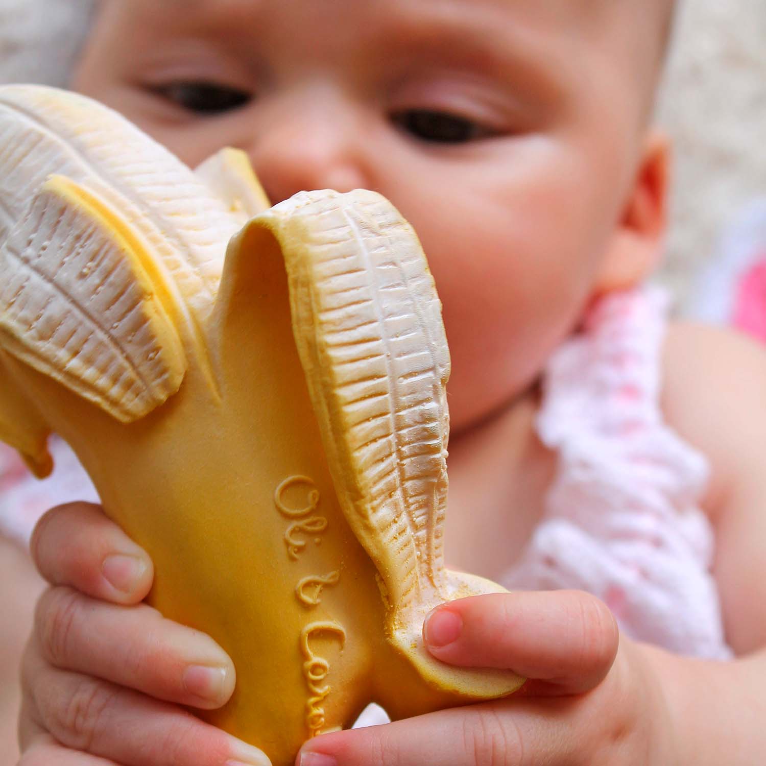 Natural Rubber Banana Teether